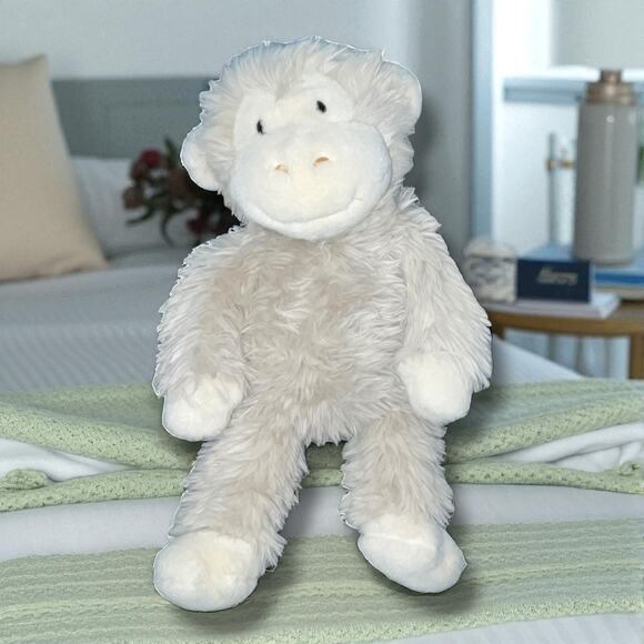 Mary Meyer Plush Popcorn Monkey FabFuzz Stuffed Animal Nursery Decor Shower 16" - Picture 4 of 10